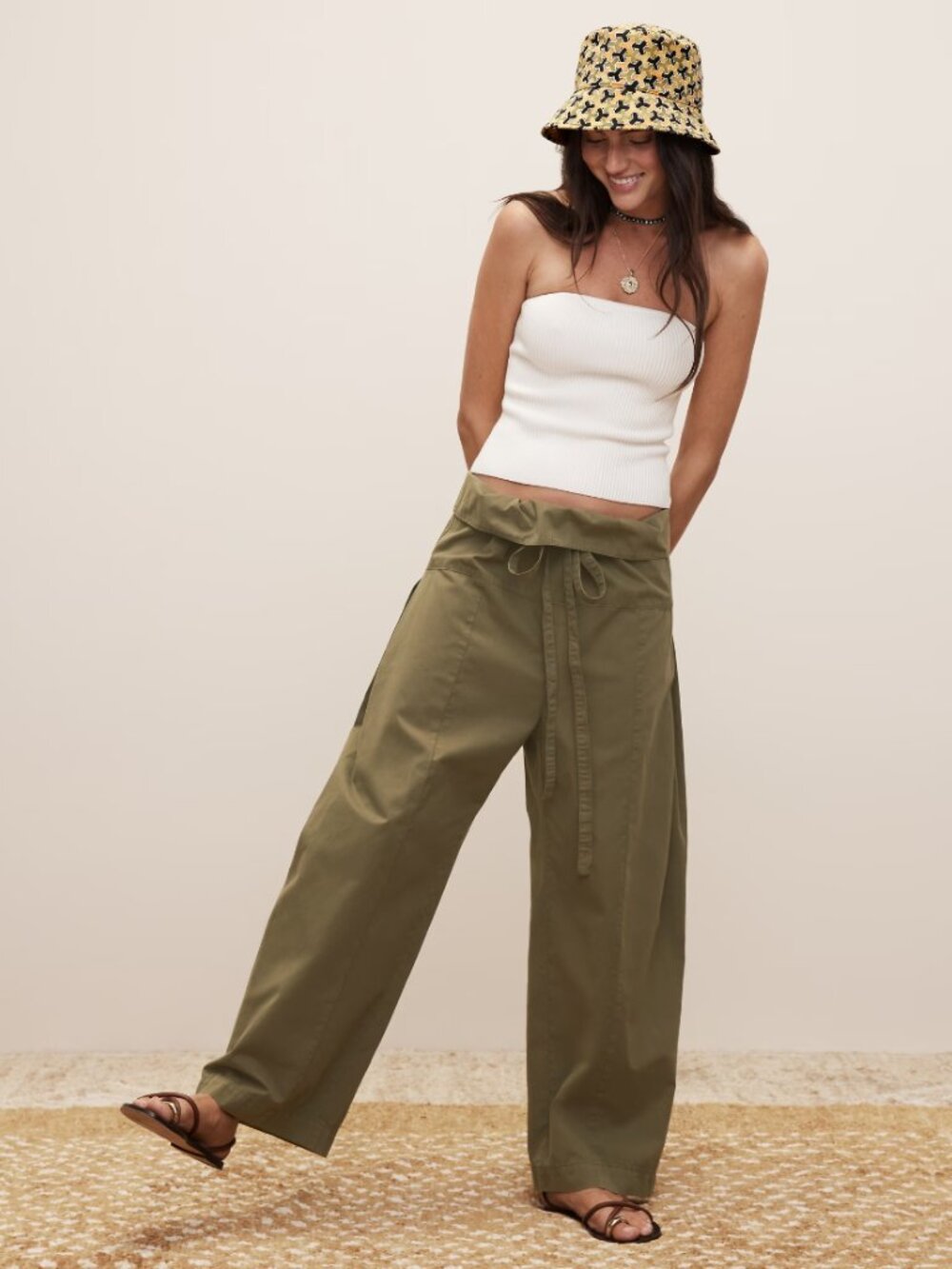 Banana Republic x The White Lotus - Twill Fisherman Pant - Size L Tall